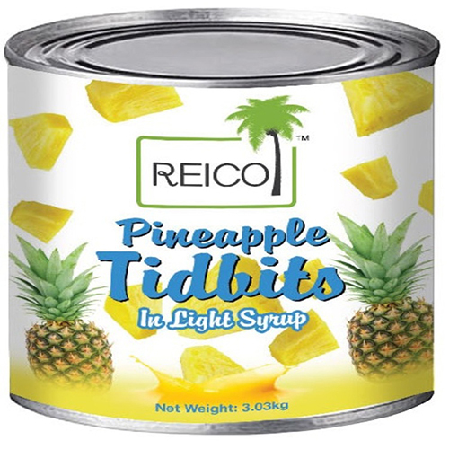 Reico Canned Pineapple Tidbits Shelf Life: 3 Years At Best Price In ...