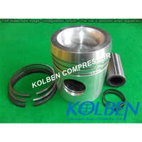 Sabroe Smc 100 Piston Assembly - Aluminium, 100 Mm Diameter, Silver Finish | Reciprocating Compressor, Industrial Usage