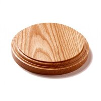 Wooden Trophy Base - Pinewood, 6 Inch Round, 16 Mm Thickness | Natural Finish, Customizable Color & Logo, Ideal For Sports, Gifts & Decorations