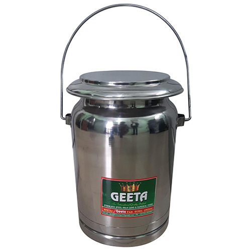 Stainless Steel Milk Can With Base Ring and Mushroom LID