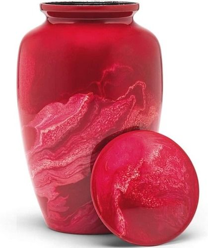 Aluminium Urn Fiery Mist Red Colour