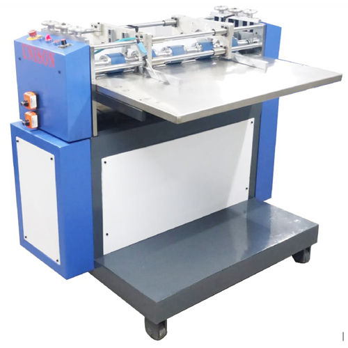 Blue & Gray Semi Automatic V Grooving Machine