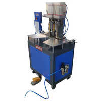 Blue Pneumatic Twin Round Corner Cutting Machine