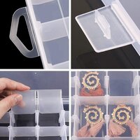 36 Grid Multipurpose Jewelry Organiser Box with Adjustable Dividers