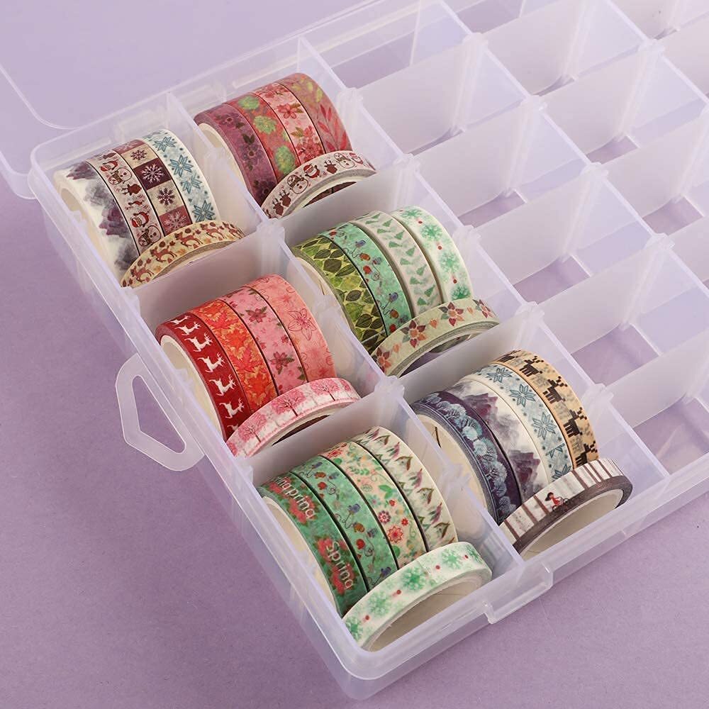 36 Grid Multipurpose Jewelry Organiser Box with Adjustable Dividers