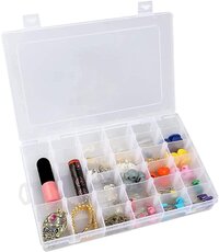 36 Grid Multipurpose Jewelry Organiser Box with Adjustable Dividers