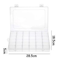 36 Grid Multipurpose Plastic Storage Box With Removable Dividers