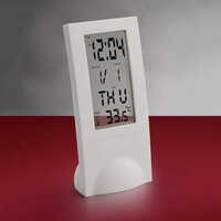 Digital Table Alarm Clock With Calendar And See Thru Display