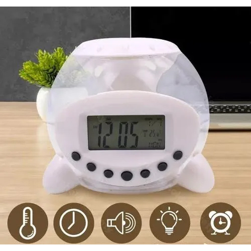 809 14x13x11cm Alarm Clock With Sound Of Nature And Night Light