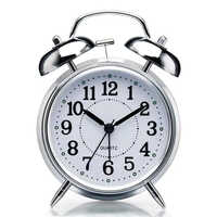 15x12x5cm Silver Bell Alarm Clock