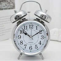 14x14x12cm Silver Bell Alarm Clock