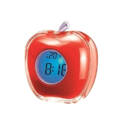 Multicolour Digital Apple Shaped Desktop Clock