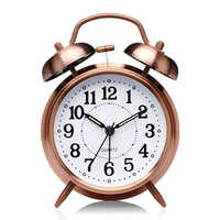 12x6x12cm Metal Copper Bell Alarm Clock