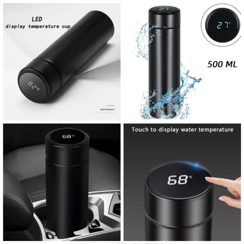 500Ml Ss Black Temperature Flask Application: Smart Bottle