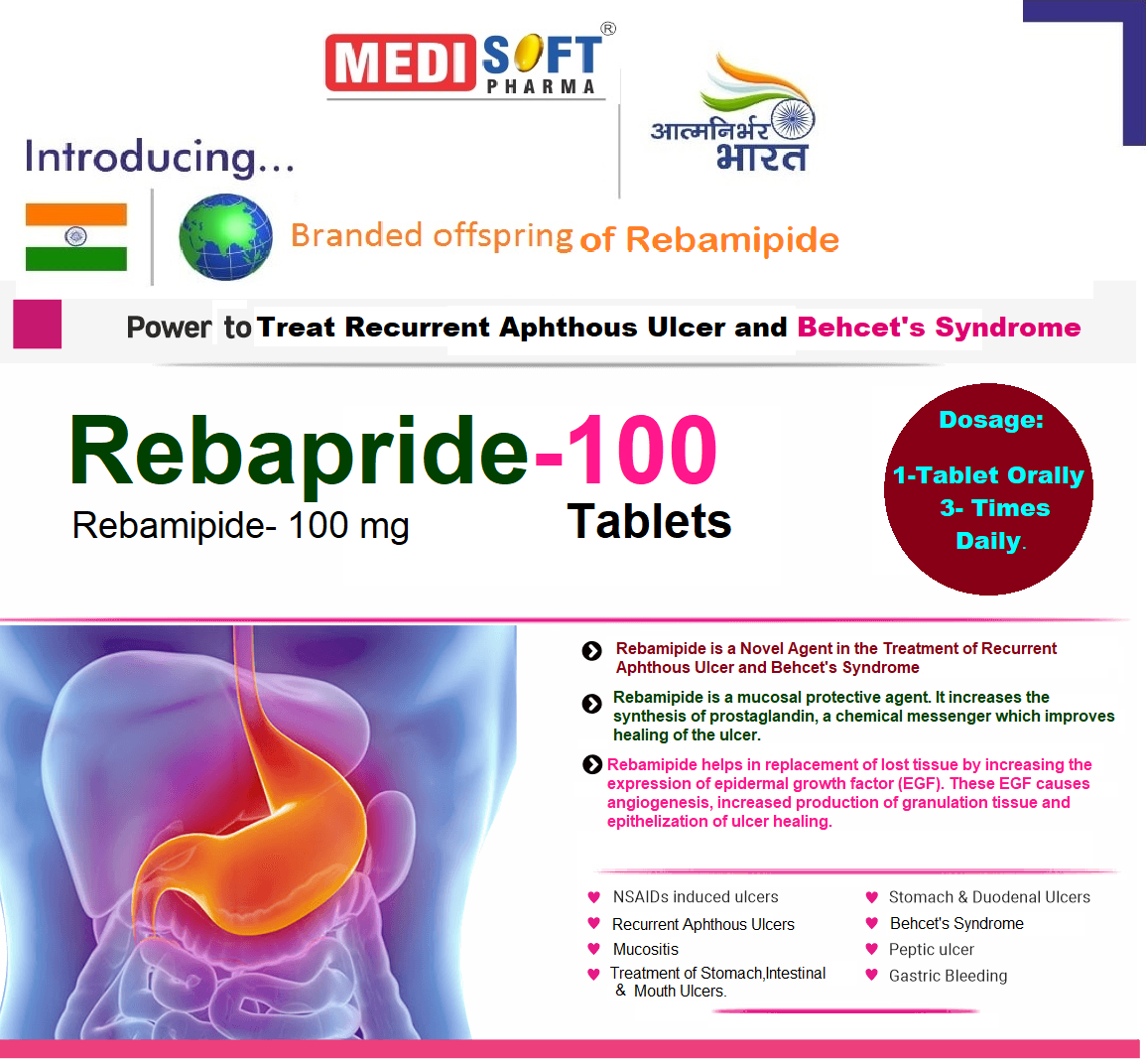 REBAPRIDE-100 TABLET