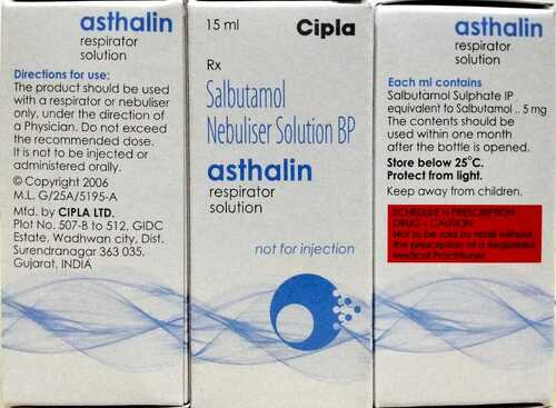 Asthalin Solution Ingredients: Salbutamol (5Mg)