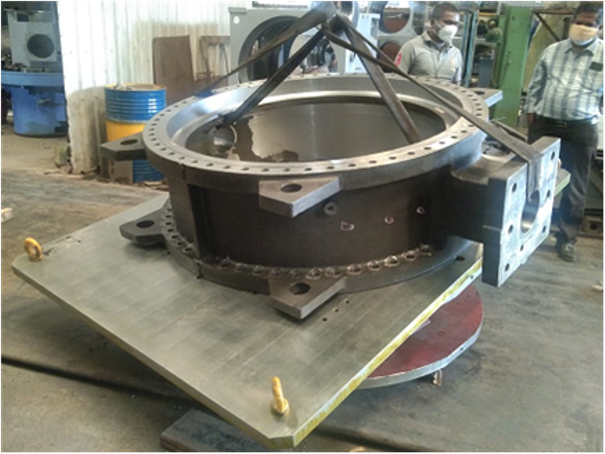 TRIPPLE OFFSET VALVE BODY  MACHINING FIXTURES