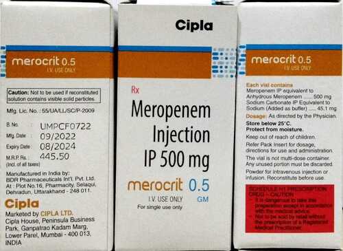 MEROCRIT 500MG INJ
