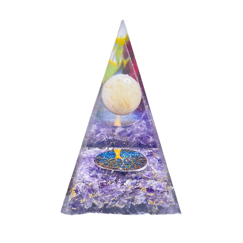 Orgone Pyramid Healing Chakra Gemstones Natural Crystals Pyramid