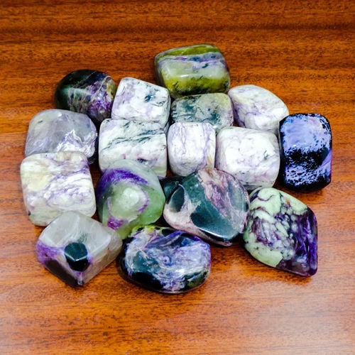 Natural Gemstone Charoite Tumbled Stone Crystal Tumble