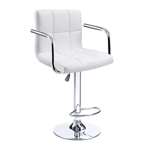 Machine Made 14X16X34 Inch Mbtc Cadbury Handrest Cafeteria Bar Stool Chair