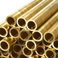 Golden Brass Round Pipe