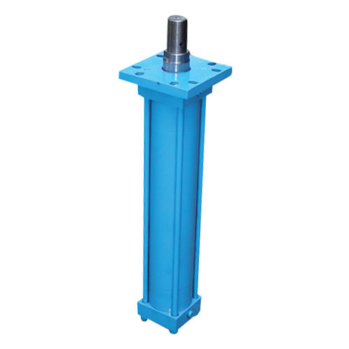 Blue Hydraulic Flange Mounting Cylinder