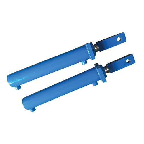 Single Acting Hydraulic Cylinder - Steel Material, Blue Finish | Ideal for Industrial Materials Handling and Reliable Performance