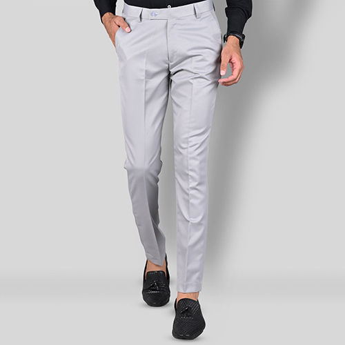 Different Available Mens Polyester Slim Fit Formal Pant