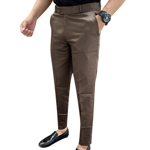 Different Available Mens Brown Formal Pant