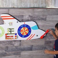 Aeroplane Rugged Wall Busy Board For Baby And Toddlers