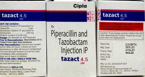 TAZACT 4.5GM INJ