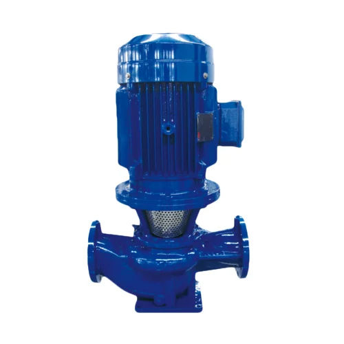 Blue Mild Steel Vertical Inline Fire Fighting Pump