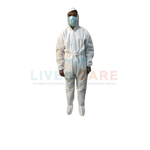 Protective Coverall with Hood and Shoe Cover