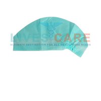 Disposable Surgical Cap - Non Woven Spunbond Material, 40gsm Thickness, Medical Blue & White Color - Unisex Design, Elastic Back, Pe Coated Option Available