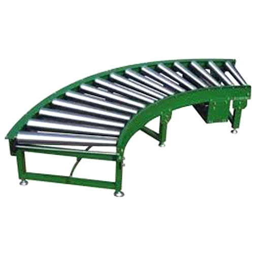 Silver Automatic Industrial Roller Conveyor