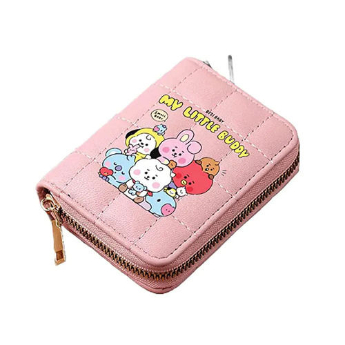 Girl's Wallet Faux Leather Card Holder Short Cute Small Coin - Temu