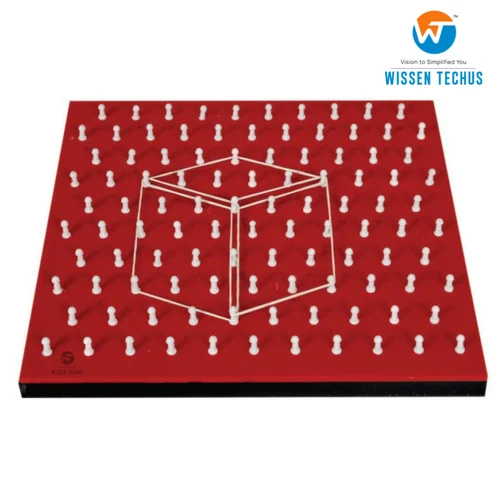 Isometric Geoboard - Durable Plastic, 12x12 Inches, Bright Colors | Ideal for Engaging School Math Lab Activities and Hands-On Learning