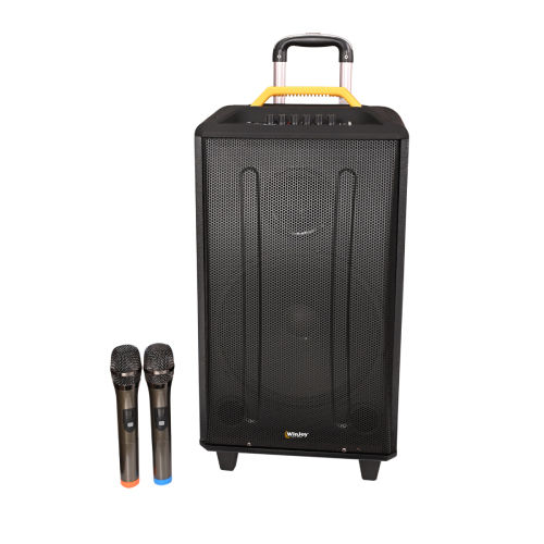 WJ-1203 Battery Powered Speaker Trolley