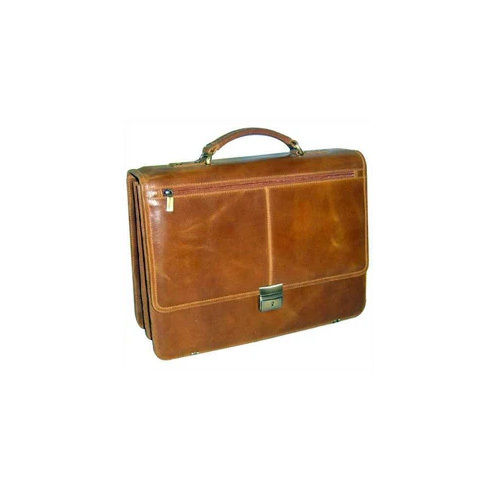 Executive Brown Leather Bag Design: Modern