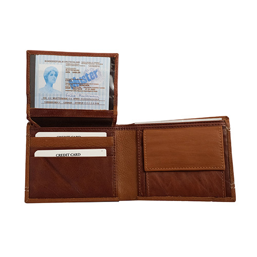 Mens Brown Leather Wallets