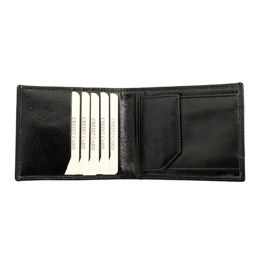 Mens Black Leather Wallets
