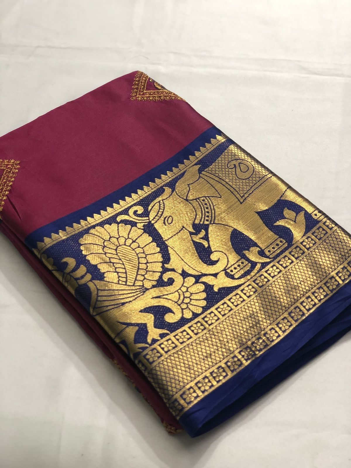 Dipti Purple Cotton Silk Saree