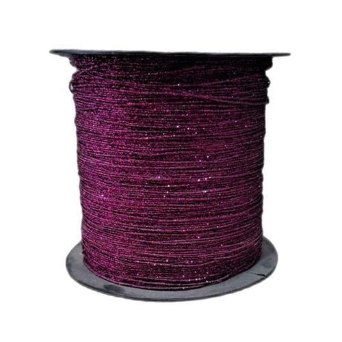 Cotton Maroon Glitter Dori