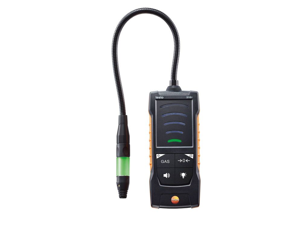 testo leak detector with flexible probe