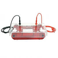 Gel Electrophoresis Equipment - Plastic Material,  Laboratory Usage  | Red Finish, Lightweight Design