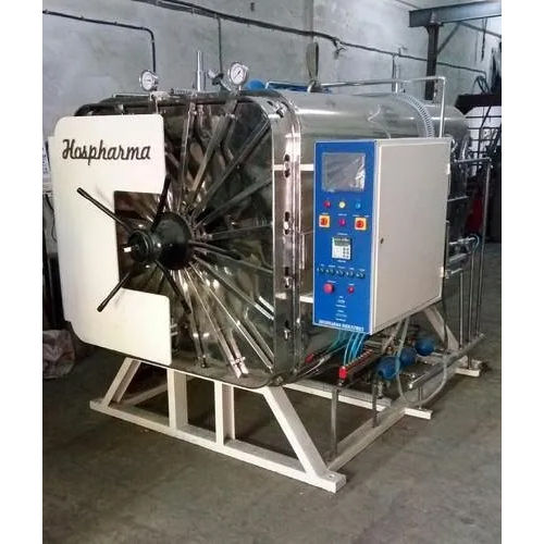 Silver Hinge Type Horizontal Biomedical Waste Autoclave