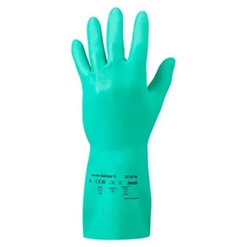 Green Industrial Nitrile Hand Gloves