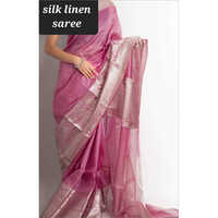 Ladies Silk Linen Saree