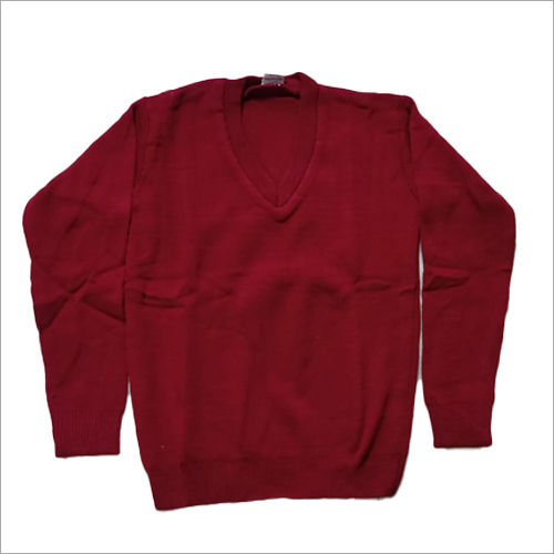 Red V Neck Sweater